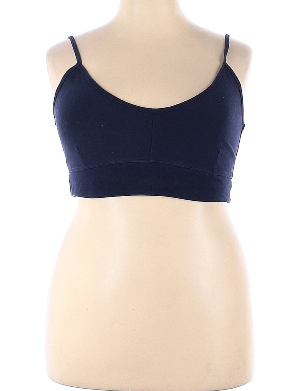 Cotton Sincerely Jules for Bandier Navy Crop Bralette Tank Top Size XXL